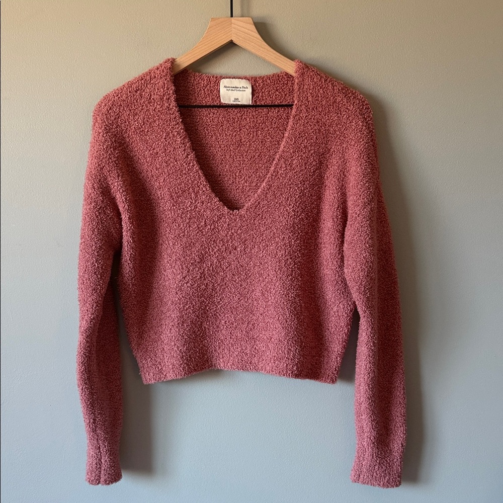 Abercrombie Soft AF V Neck Sweater - XXS